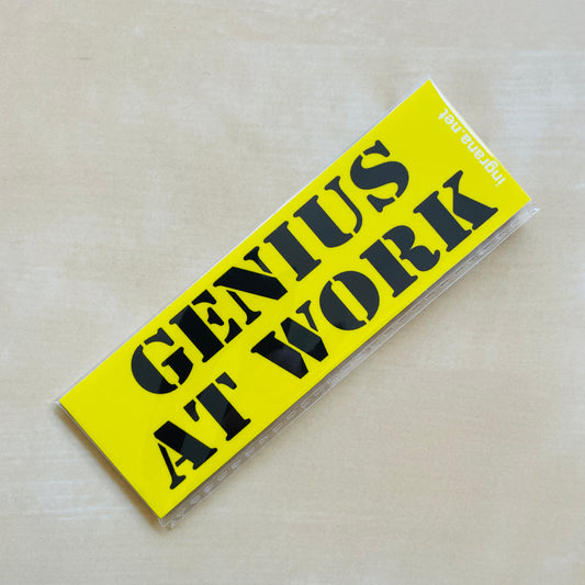 Sticker o Magnete “GENIUS AT WORK"