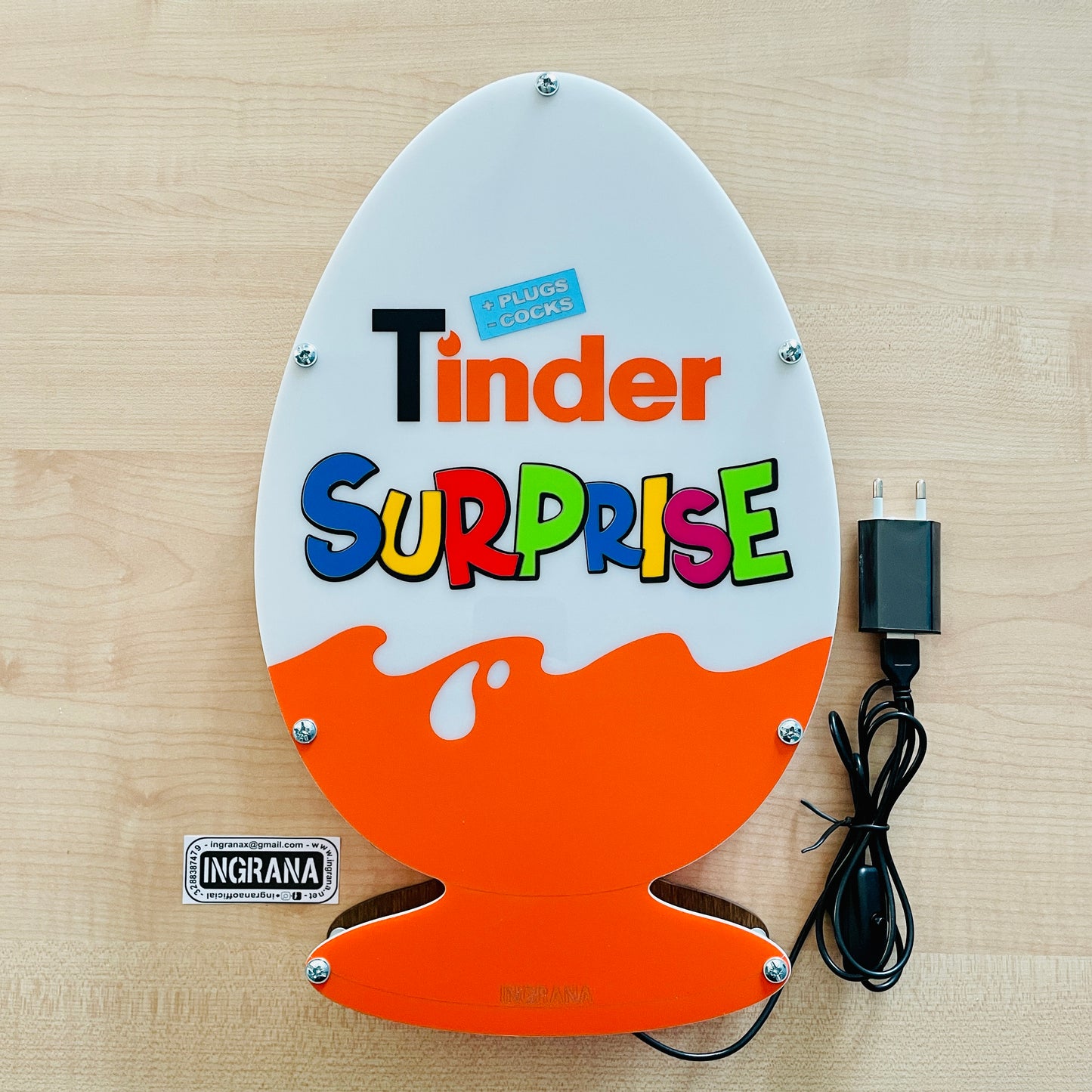 Lampada "Ovetto Tinder"